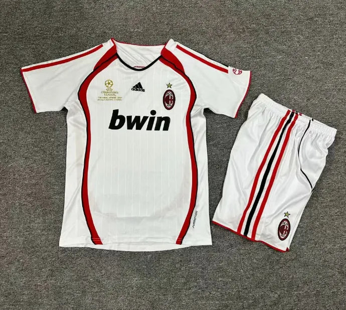 AC Milan 2006/2007 Away Retro Set Kids