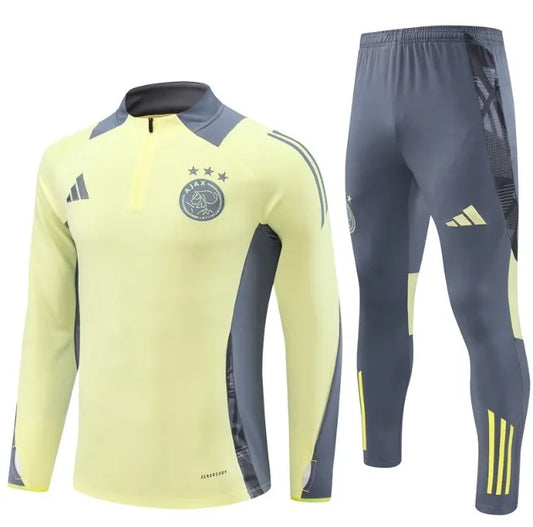 AFC Ajax 2024/2025 1/4 Zipper Tracksuit Yellow