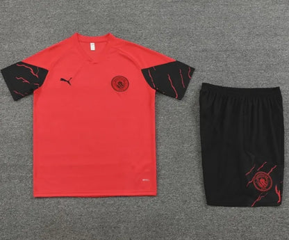 Manchester City 2023/2024 Short Sleeve/Shorts Tracksuit Red