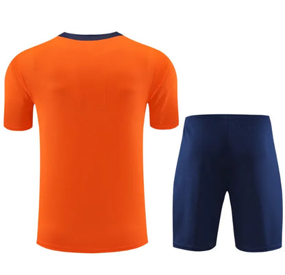 Niederlande 2024 Kurzarm/Shorts Trainingsanzug Orange