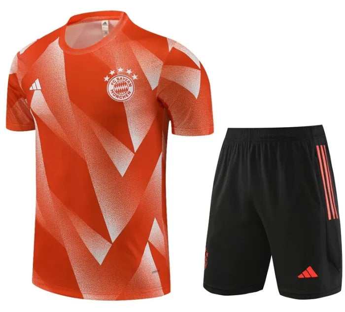 Bayern Munich 2023/2024 Short Sleeve/Shorts Tracksuit Orange