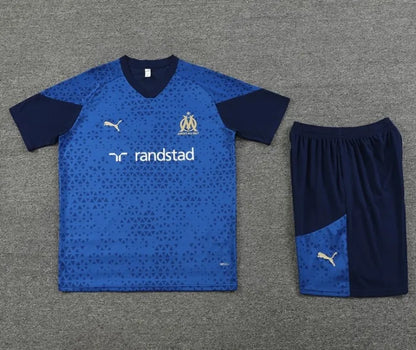 Marseille 2024/2025 Short Sleeve/Shorts Tracksuit Blue