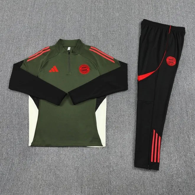 Survêtement zippé 1/4 Bayern Munich 2024/2025 Noir