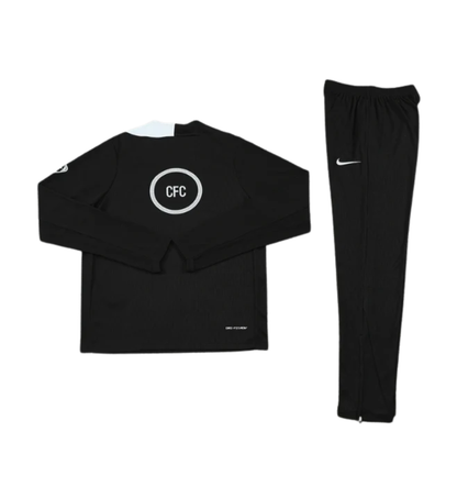 Chelsea 2025/2026 1/4 Zipper Tracksuit Black