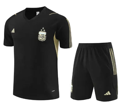 Argentina 2023 Short Sleeve/Shorts Tracksuit Black