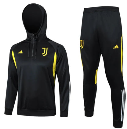 Juventus 2023/2024 Hooded Tracksuit Black