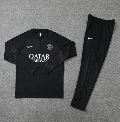 PSG 2022/2023 1/4 Zipper Tracksuit Black