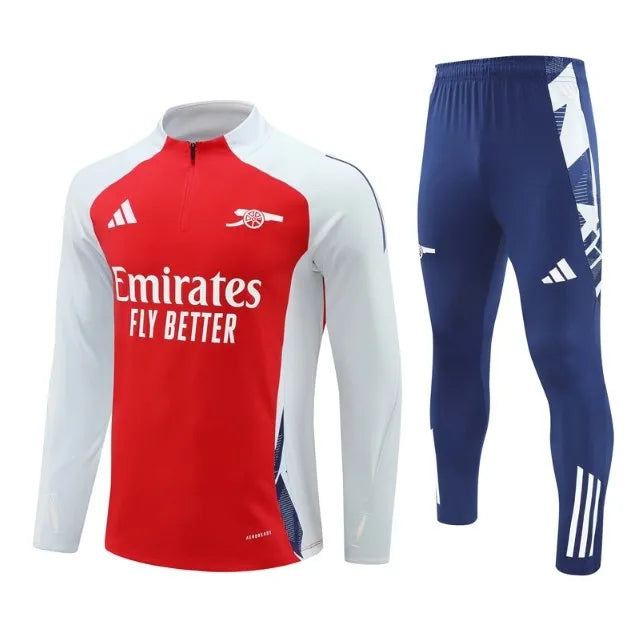 Arsenal 2024/2025 1/4 Zipper Tracksuit Red