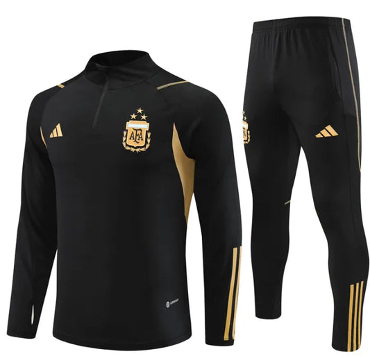 Argentina 2023 1/4 Zipper Tracksuit Black