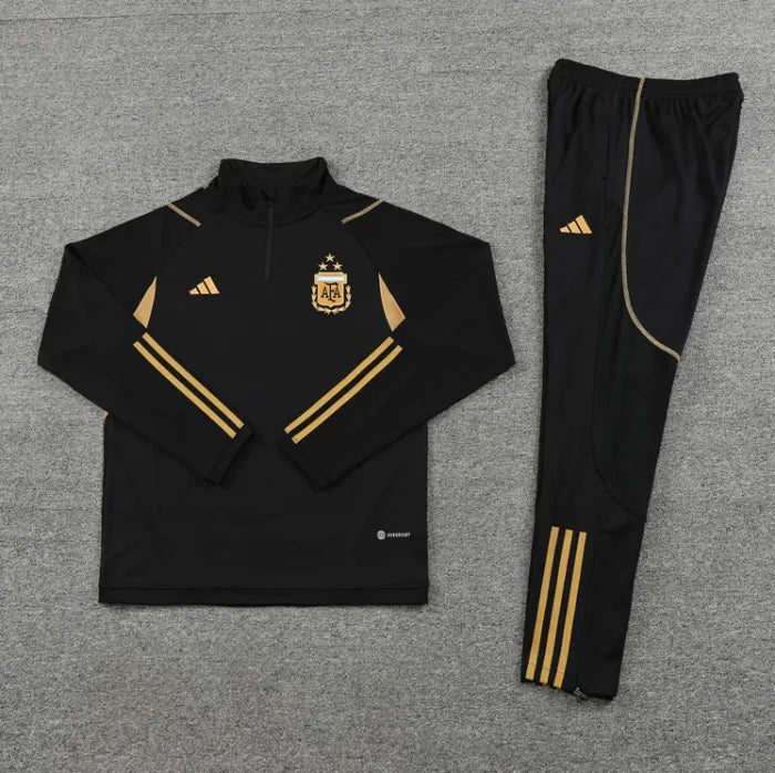 Argentina 2023 1/4 Zipper Tracksuit Black