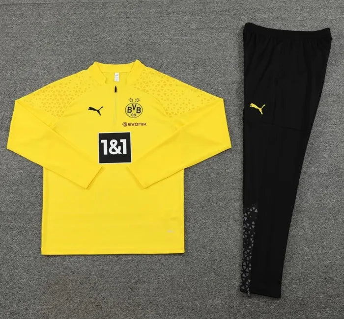 Dortmund 2023/2024 1/4 Zipper Tracksuit Yellow