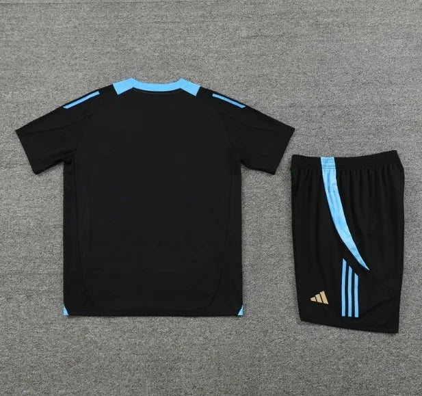 Argentina 2024 Short Sleeve/Shorts Tracksuit Black