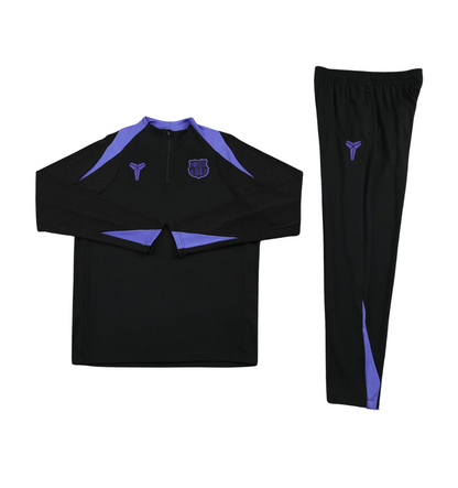 Survêtement Barcelone 2024/2025 1/4 Zip Noir