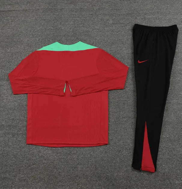 Portugal 2024 1/4 Zipper Tracksuit Red