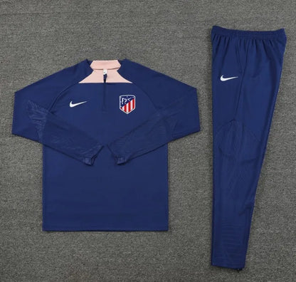 Athletico Madrid 2023/2024 1/4 Zipper Tracksuit Blue