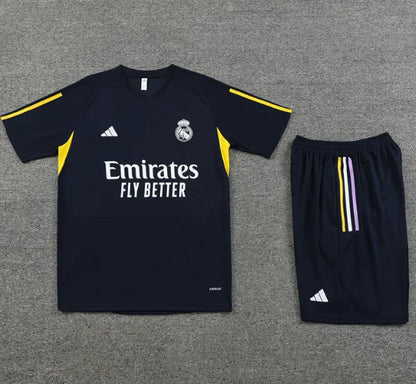 Real Madrid 2023/2024 Short Sleeve/Shorts Tracksuit Blue