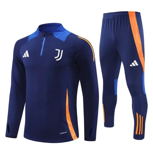 Juventus 2024/2025 1/4 Zipper Tracksuit Blue