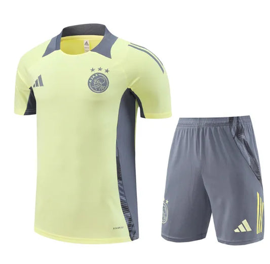 AFC Ajax 2024/2025 Short Sleeve/Shorts Tracksuit Yellow