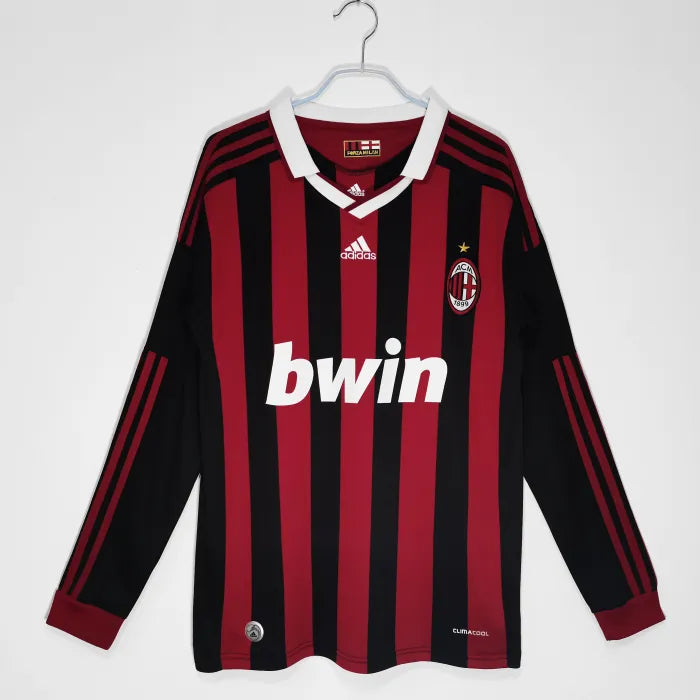 AC Milan 2009/2010 Home Retro Long Sleeve