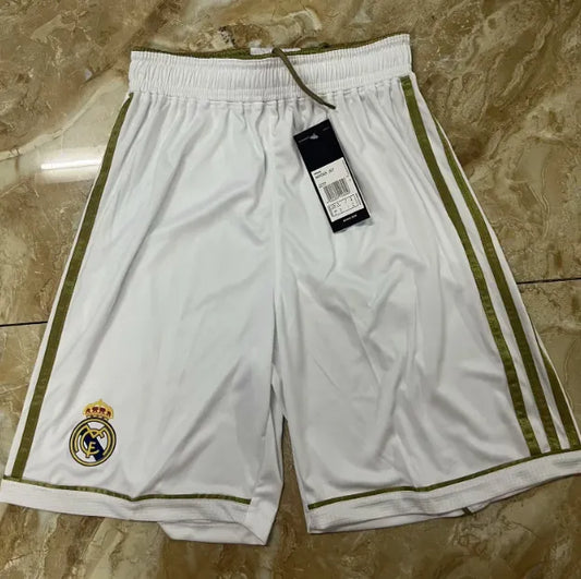 Real Madrid 2011/2012 Home Retro Shorts