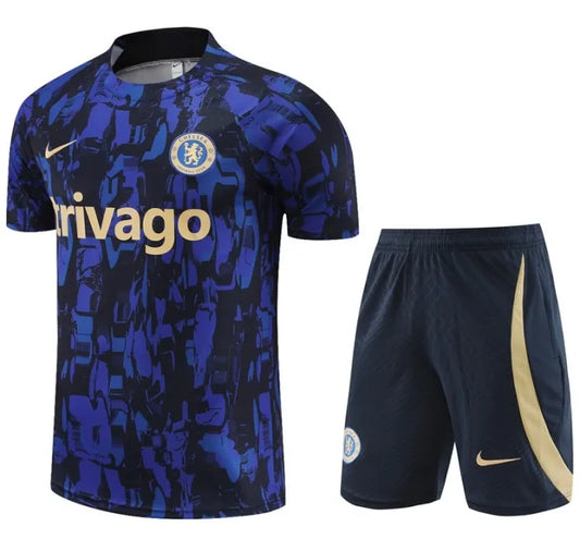 Chelsea 2023/2024 Short Sleeve/Shorts Tracksuit Blue