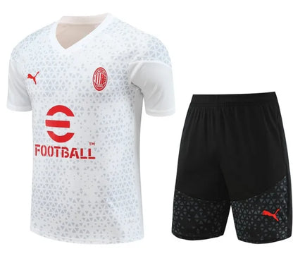 AC Milan 2023/2024 Short Sleeve/Shorts Tracksuit White