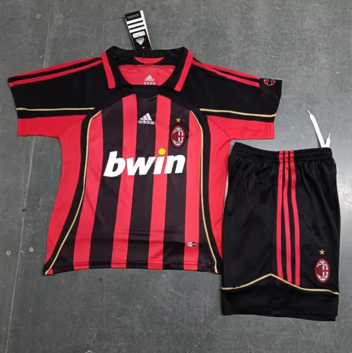 AC Milan 2006/2007 Home Retro Set Kids