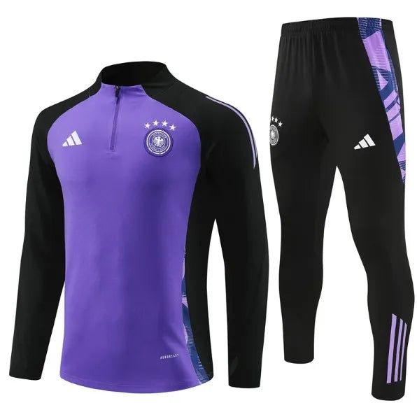 Germany 2024 1/4 Zipper Tracksuit Purple