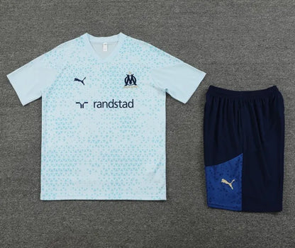 Marseille 2024/2025 Short Sleeve/Shorts Tracksuit White