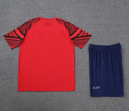 Napoli 2023/2024 Kurzarm/Shorts Trainingsanzug Rot