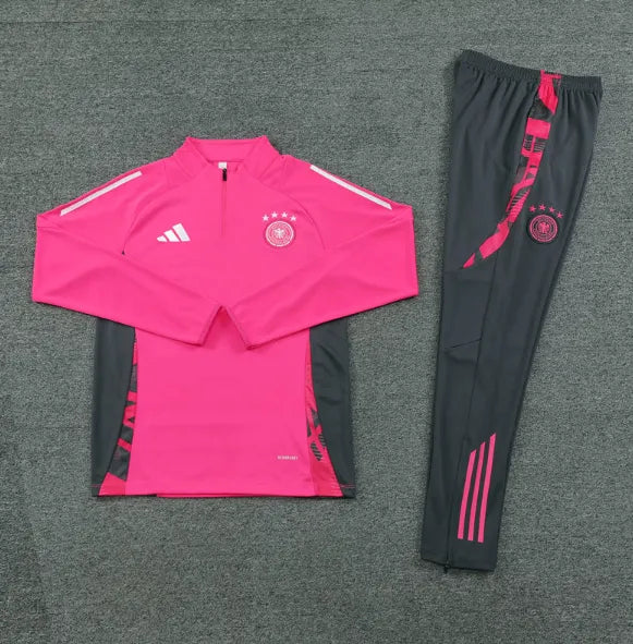 Germany 2024 1/4 Zipper Tracksuit Pink