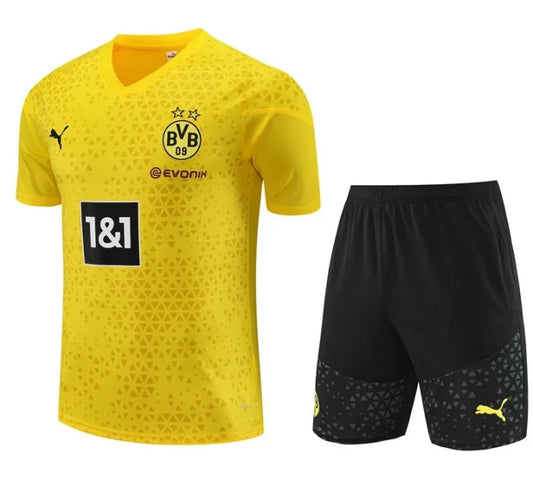 Dortmund 2023/2024 Short Sleeve/Shorts Tracksuit Yellow