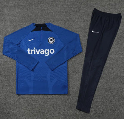 Chelsea 2023/2024 1/4 Zipper Tracksuit Blue