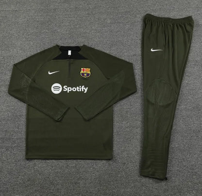 Barcelona 2023/2024 1/4 Zipper Tracksuit Green