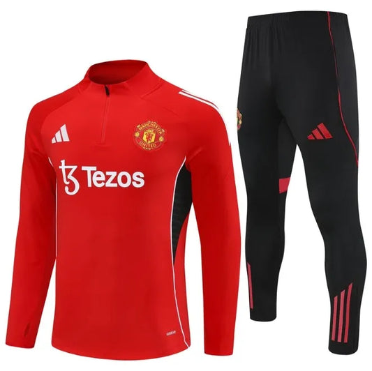 Survêtement zippé 1/4 Manchester United 2024/2025 Vert