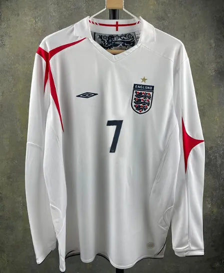 England 2006 Home Retro Long Sleeve