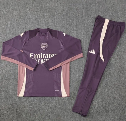 Arsenal 2024/2025 1/4 Zipper Tracksuit Purple