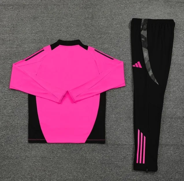 Real Madrid 2024/2025 1/4 Zipper Tracksuit Pink