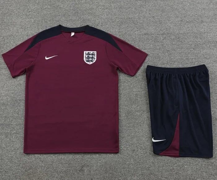 England 2024 Short Sleeve/Shorts Tracksuit Red