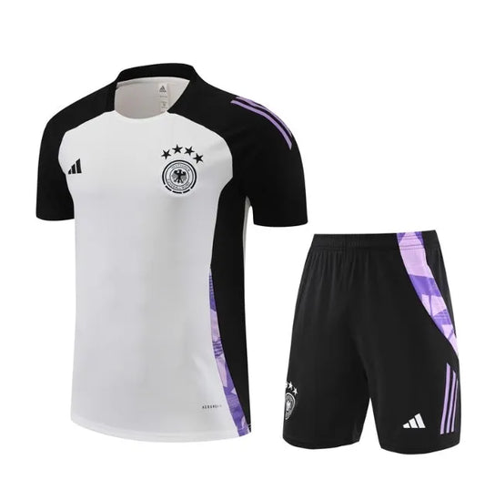 Germany 2024 Short Sleeve/Shorts Tracksuit White