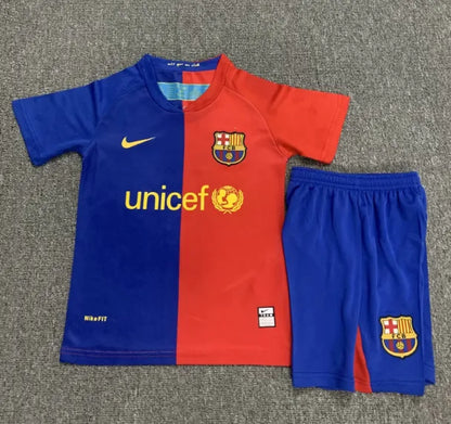 Barcelona 2008/2009 Home Retro Set Kids