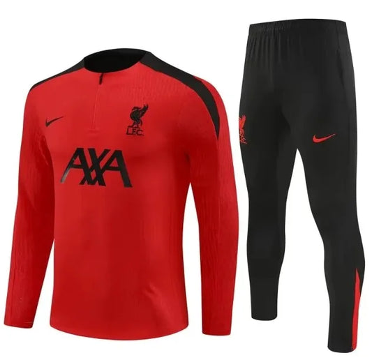 Liverpool 2024/2025 1/4 Zipper Tracksuit Red