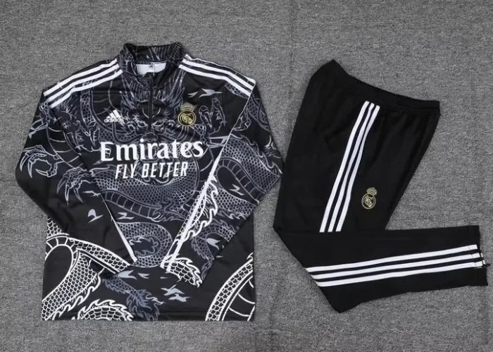 Real Madrid 2023/2024 1/4 Zipper Tracksuit Special Black