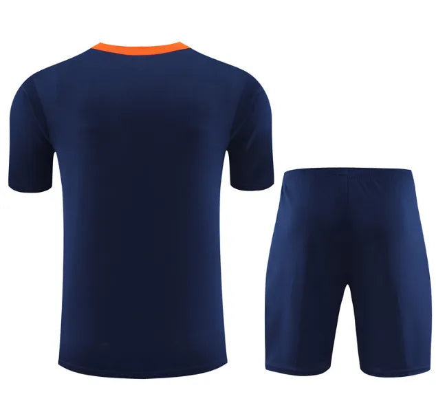 Netherlands 2024 Short Sleeve/Shorts Tracksuit Blue