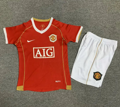 Manchester United 2006/2007 Home Retro Set Kids