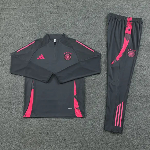 Germany 2024 1/4 Zipper Tracksuit Grey