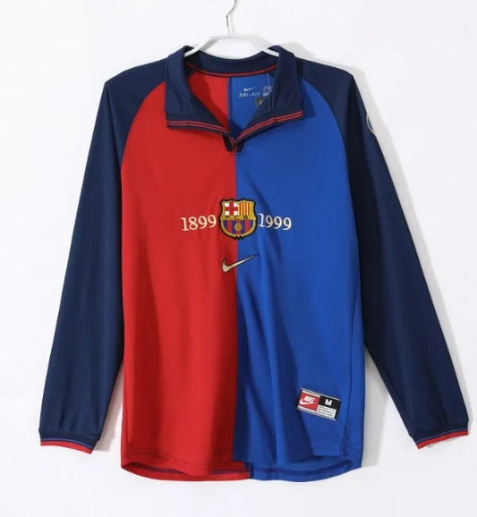 Maillot rétro à manches longues domicile Barcelone 2005/2006