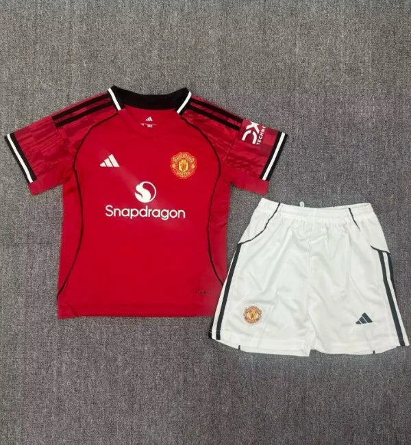 Manchester United 2025/2026 Home Set (Adults and Kids)
