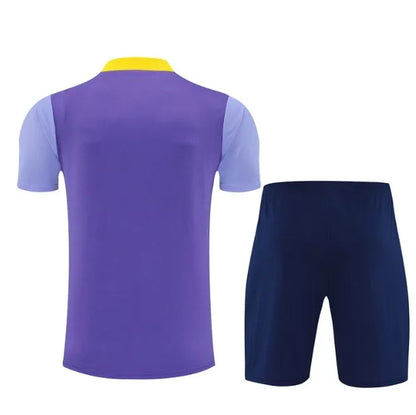 Athletico Madrid 2023/2024 Kurzarm/Shorts Trainingsanzug Blau