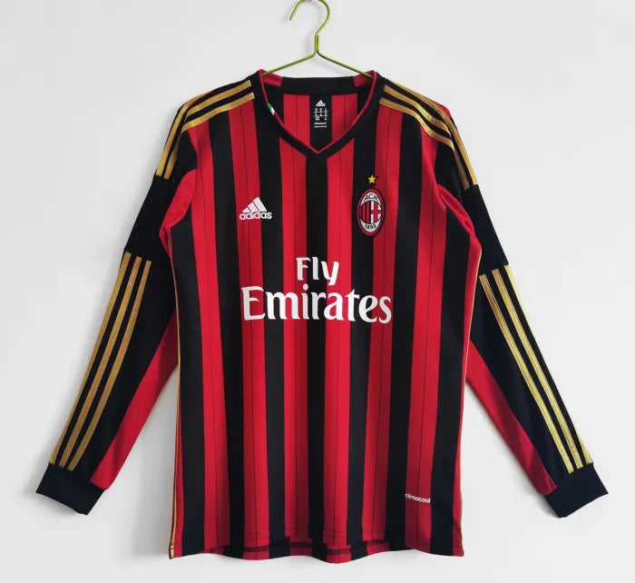 AC Milan 2013/2014 Home Retro Long Sleeve